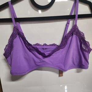 A.6 SKIMS Lace Triangle Bralette,size 3X